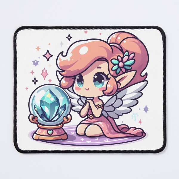 Item preview, Kawaii Magical Harpy With Crystal Ball designed and sold by CanvasCutie.