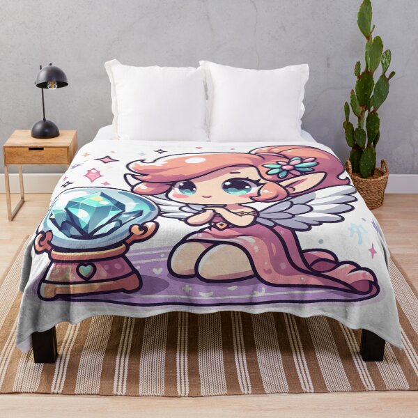 Item preview, Kawaii Magical Harpy With Crystal Ball designed and sold by CanvasCutie.