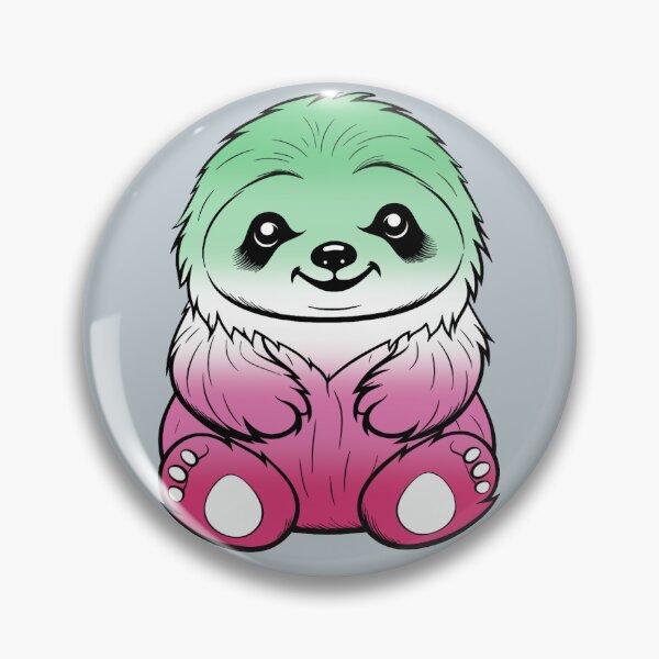 Item preview, Cute Abrosexual Pride Flag Sloth, Subtle Kawaii Abrosexual Sloth Design designed and sold by Travelslightly.