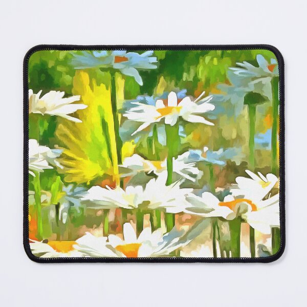 Item preview, Artistic Bright and Colorful White Garden Daisies v7 designed and sold by taiche.