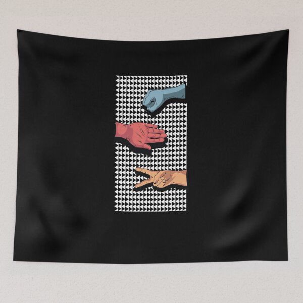 Item preview, Rock Scissors Paper Rave Hands V3 designed and sold by TeeTimeGuys.