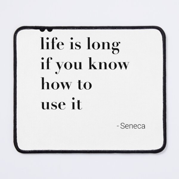 Item preview, Long Life Stoic Quote Wallpaper Seneca Motivational Inspirational Modern Wall Art Home Decor Minimalist Clear designed and sold by Lichtbildfang.