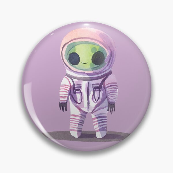 Artikelvorschau, Niedlicher Aquarell-Alien in einem Raumanzug entworfen und verkauft von FarmOfCuties.