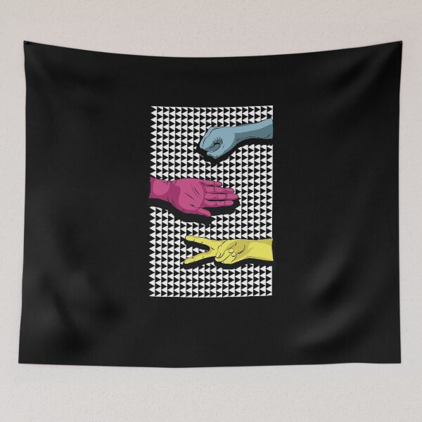 Item preview, Rock Scissors Paper Rave Hands V4 designed and sold by TeeTimeGuys.