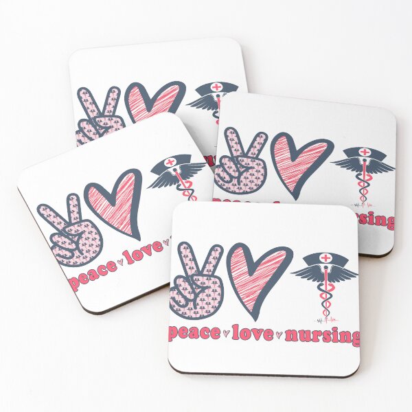 Item preview, Peace love nursing design designed and sold by Eiwaprints.