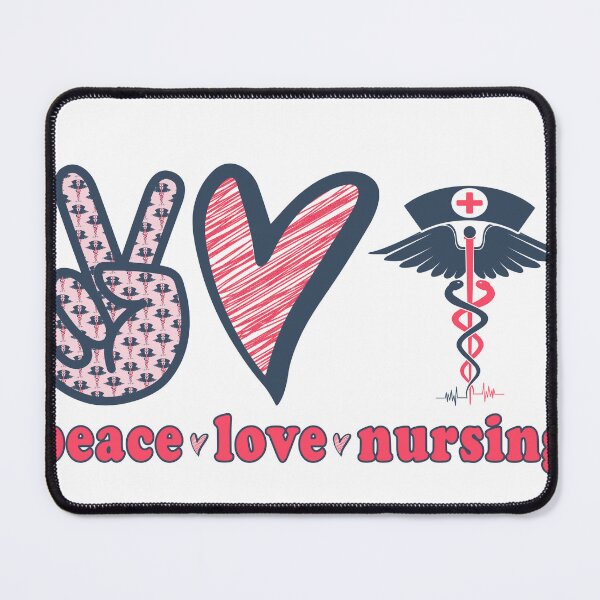 Item preview, Peace love nursing design designed and sold by Eiwaprints.