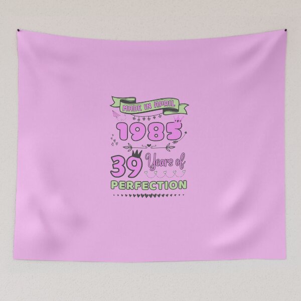Item preview, Made in april 1985 39 Years of Perfection, 39th Birthday Shirt, Officially 39, Women Birthday shirt ,Personalized 39th Birthday Gift designed and sold by amchtakkosa1.