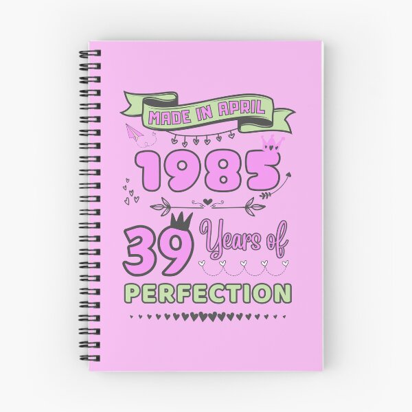 Item preview, Made in april 1985 39 Years of Perfection, 39th Birthday Shirt, Officially 39, Women Birthday shirt ,Personalized 39th Birthday Gift designed and sold by amchtakkosa1.
