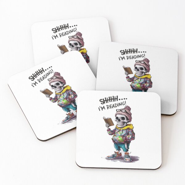 Item preview, Bookworm skeleton reading a book designed and sold by HandicraftArt.