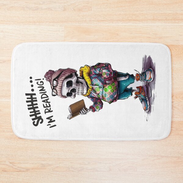 Item preview, Bookworm skeleton reading a book designed and sold by HandicraftArt.