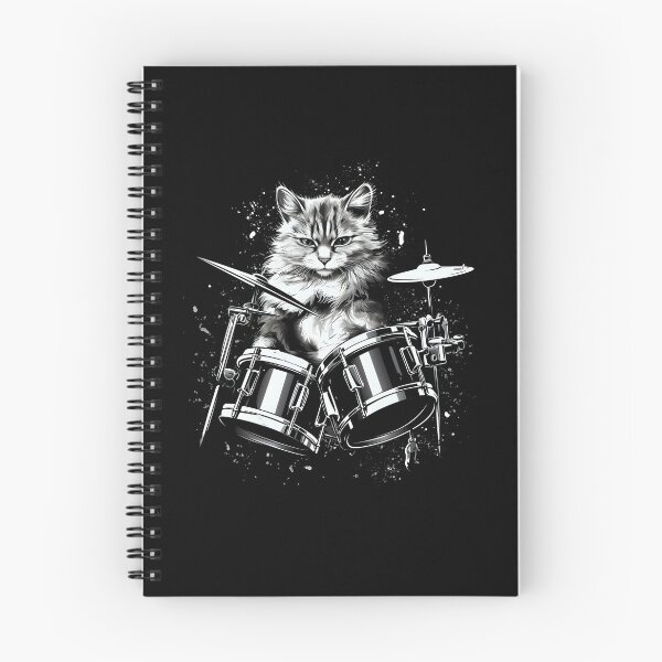 Item preview, Drummer cat drums designed and sold by DerSenat.