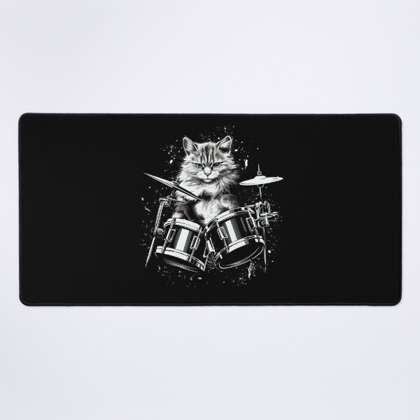 Item preview, Drummer cat drums designed and sold by DerSenat.