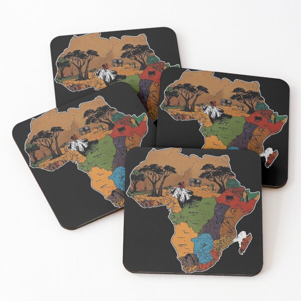 Item preview, colourful african map designed and sold by victoriousCraft.