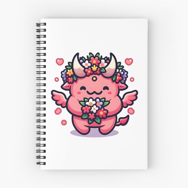 Item preview, Kawaii Buoyant Demon: Wearing A Flower Crown designed and sold by CanvasCutie.