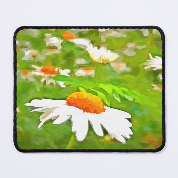 Item preview, Artistic Bright and Colorful White Garden Daisies  v5 designed and sold by taiche.