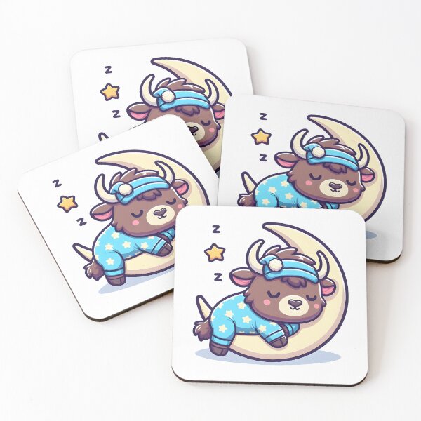 Item preview, Kawaii Bison With Pajamas designed and sold by CanvasCutie.