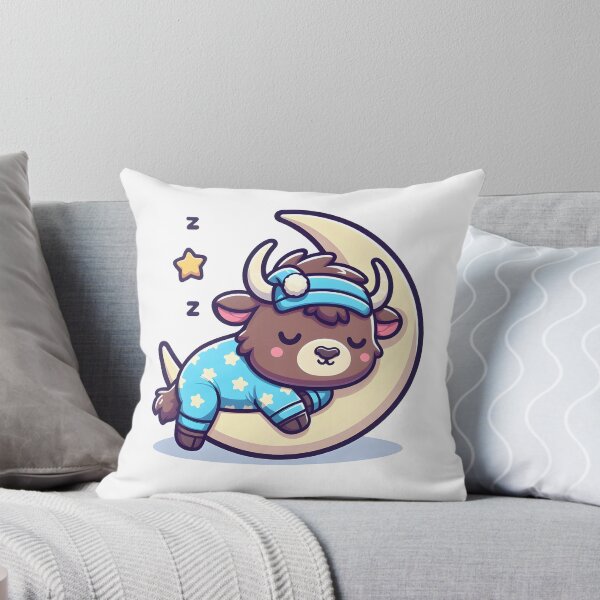 Item preview, Kawaii Bison With Pajamas designed and sold by CanvasCutie.