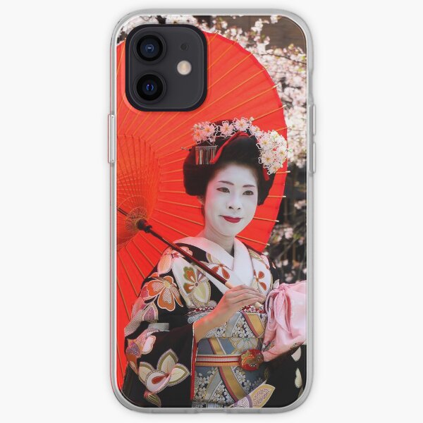 Red umbrella iPhone Soft Case