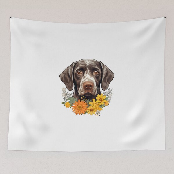 Artikelvorschau, Süße Blume Deutscher Kurzhaar Vorstehhund Mama Papa Schutzengel Bester Freund Hundepfote entworfen und verkauft von SMARTKIT  DESIGNAGENCY.