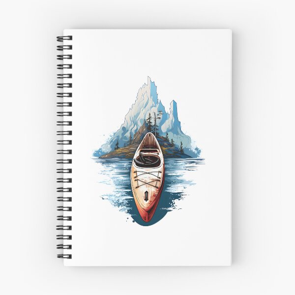 Item preview, Kayak with mountains designed and sold by DerSenat.
