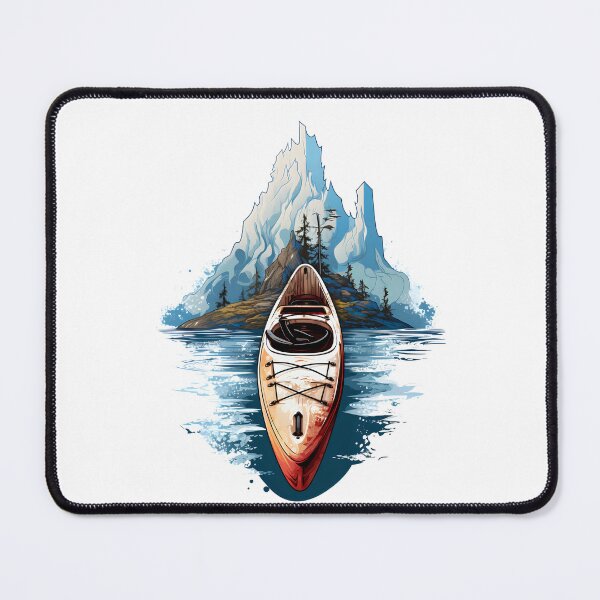 Item preview, Kayak with mountains designed and sold by DerSenat.