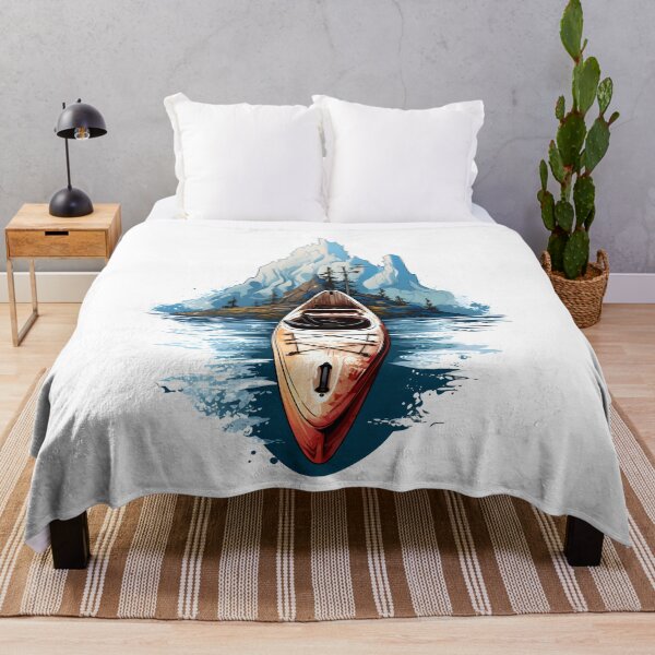 Item preview, Kayak with mountains designed and sold by DerSenat.