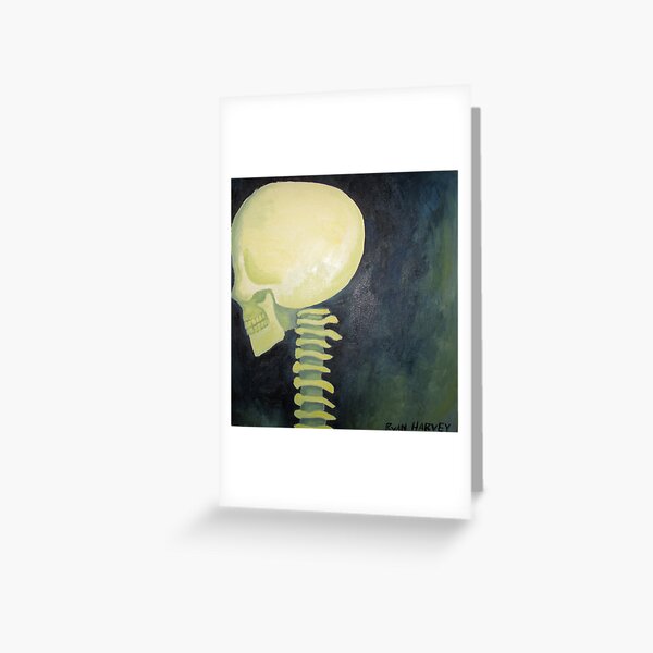 Skull and Spinal Cord Greeting Card