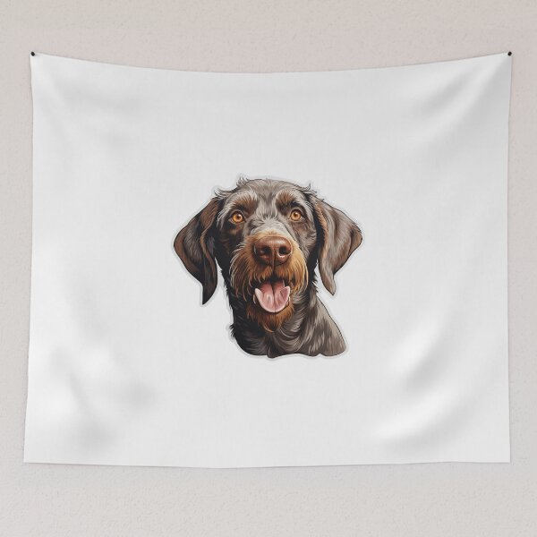 Artikelvorschau, Niedlicher Deutscher Wirehaired Pointer Mama Papa Schutzengel Bester Freund Hundepfote entworfen und verkauft von SMARTKIT  DESIGNAGENCY.