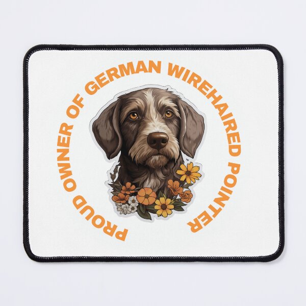 Item preview, Cute Flower German Wirehaired Pointer Mom Dad Guardian Angel Best Friend Doggie Paw designed and sold by SMARTKIT  DESIGNAGENCY.