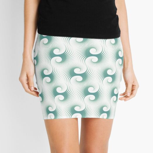 Organic Swurl 410 Pattern Mini Skirt