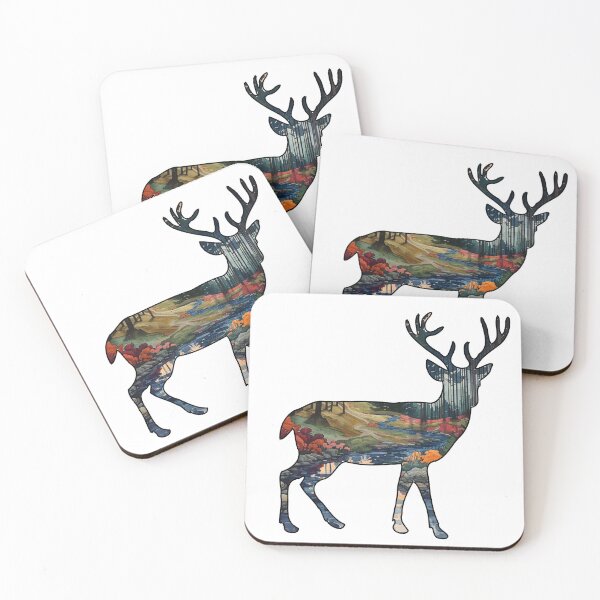 Item preview, Deer and stream view in color designed and sold by maisy69.