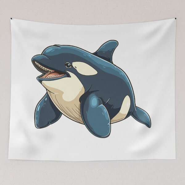 Item preview, blue whale designed and sold by Stickermagician.