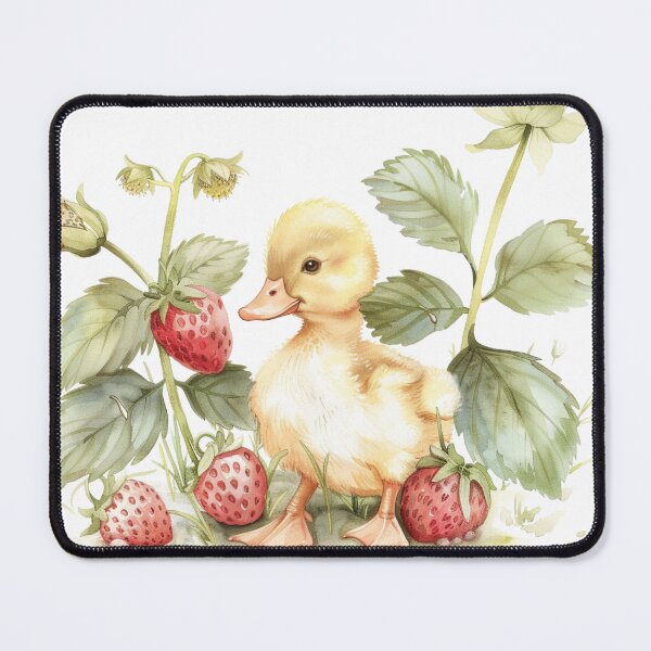 Item preview, Lindo patito cerca de la planta de fresa designed and sold by Croclair.