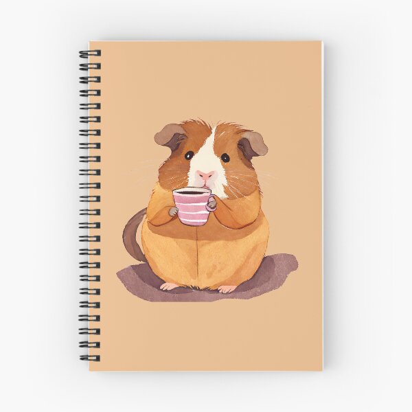 Item preview, Cute Watercolor Guinea Pig Drinking Tea designed and sold by FarmOfCuties.