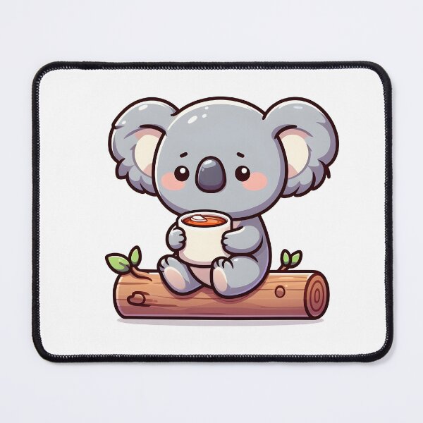 Item preview, Kawaii Koala: Holding A Cup Of Tea designed and sold by CanvasCutie.