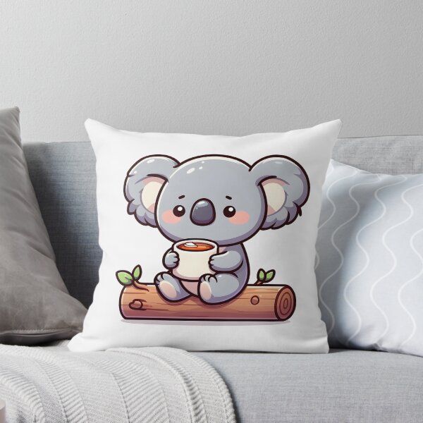Item preview, Kawaii Koala: Holding A Cup Of Tea designed and sold by CanvasCutie.