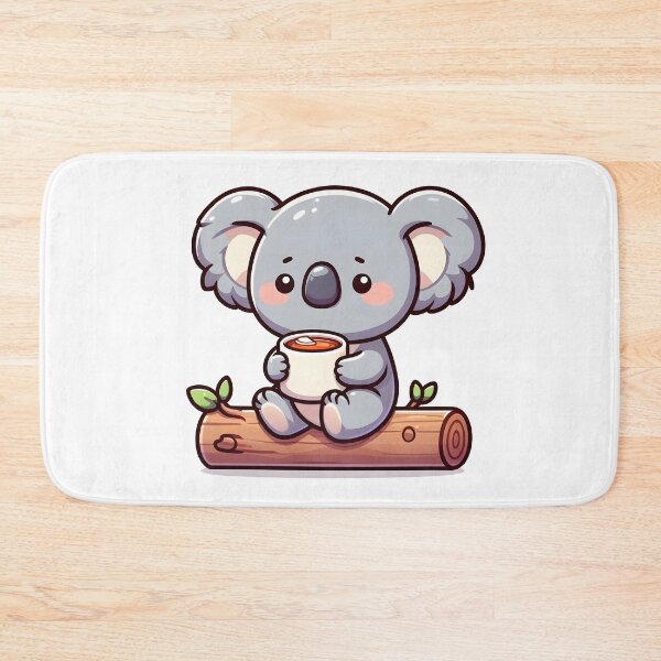 Item preview, Kawaii Koala: Holding A Cup Of Tea designed and sold by CanvasCutie.
