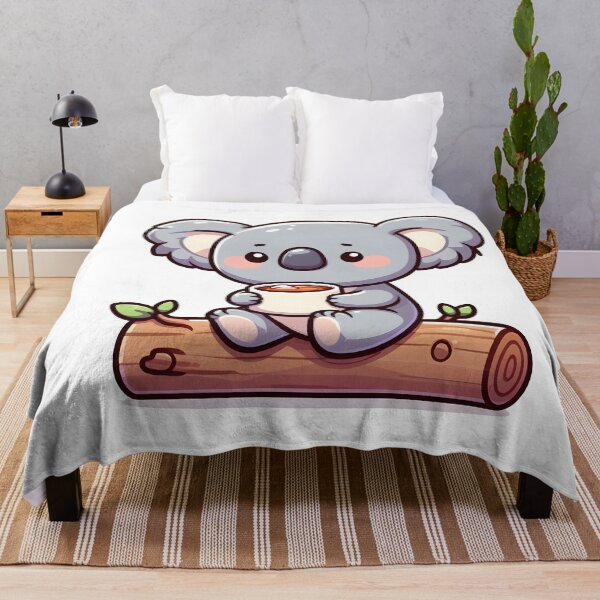 Item preview, Kawaii Koala: Holding A Cup Of Tea designed and sold by CanvasCutie.