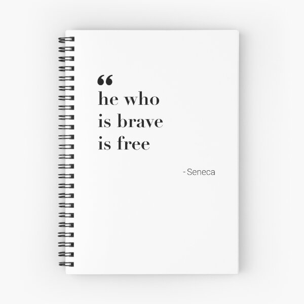 Item preview, Brave Stoic Quote Wallpaper Seneca Motivational Inspirational Modern Wall Art Home Decor Minimalist Clear designed and sold by Lichtbildfang.