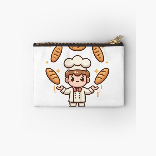 Item preview, Kawaii Baker With Bread-Shaped Bow Tie designed and sold by CanvasCutie.