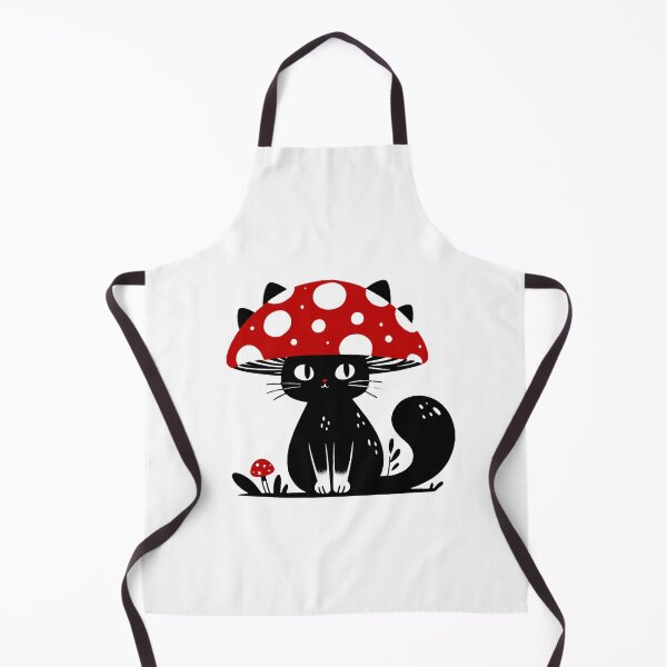 Item preview, Black cat and mushroom Hat designed and sold by RetroPop23.