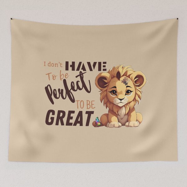 Aperçu de l'œuvre Lion avec papillon | SEN AUTISME TSA créée et vendue par Twinmommy Store.