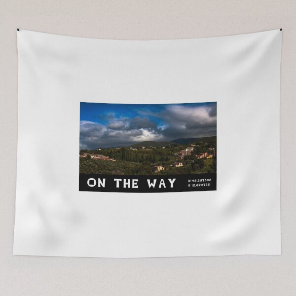 Item preview, Photo of scattered clouds over countryside landscape designed and sold by Flavio Socci.