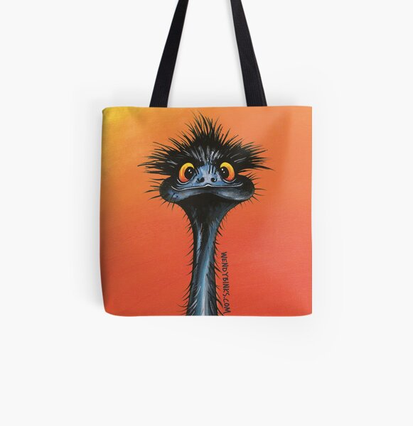 stunned emu with sunset All Over Print Tote Bag