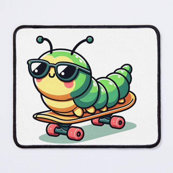 Item preview, Kawaii Caterpillar With Sunglasses designed and sold by CanvasCutie.