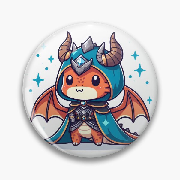 Item preview, Kawaii Dragon Tamer With Majestic Cloak designed and sold by CanvasCutie.