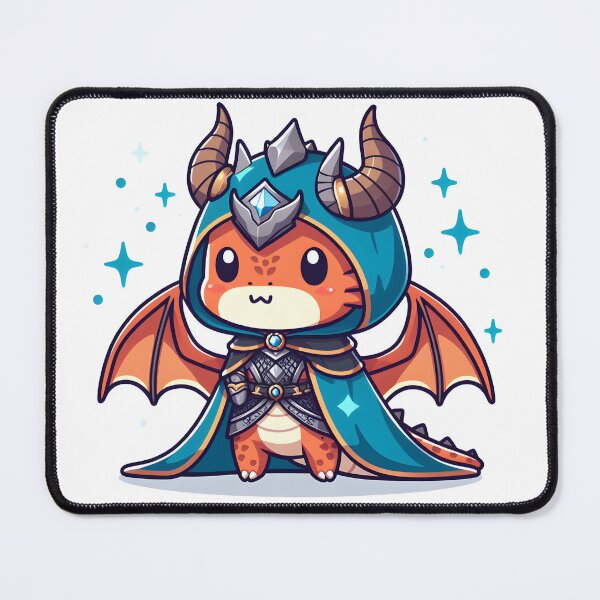 Item preview, Kawaii Dragon Tamer With Majestic Cloak designed and sold by CanvasCutie.