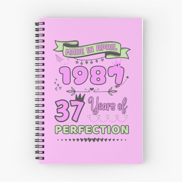 Item preview, Made in april 1987 37 Years of Perfection, 37th Birthday sticker, Officially 37, Women Birthday sticker, Personalized 37th Birthday Gift designed and sold by amchtakkosa1.