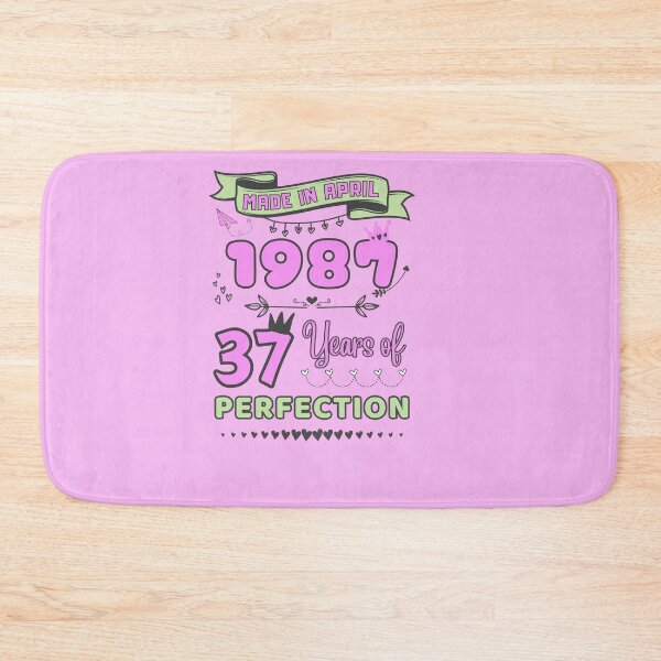 Item preview, Made in april 1987 37 Years of Perfection, 37th Birthday sticker, Officially 37, Women Birthday sticker, Personalized 37th Birthday Gift designed and sold by amchtakkosa1.