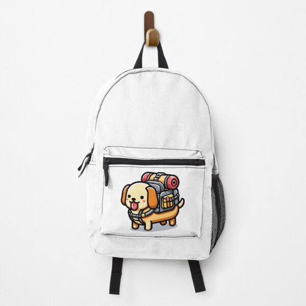 Item preview, Kawaii Hot Dog With Backpack designed and sold by CanvasCutie.